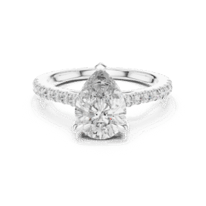 Lumina Pear Solitaire Ring