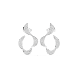 Flowing Petal Diamond Earrings