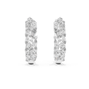 Marquise Mirage Hoop Earrings