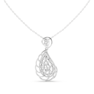 Regal Teardrop Diamond Pendant