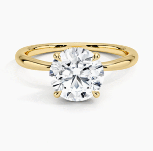 Divine Hidden Halo Solitaire Ring